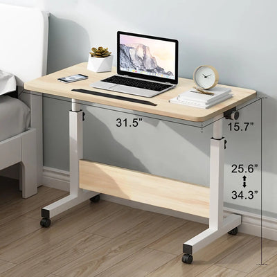 Rolling Adjustable Desk Portable Laptop Cart
