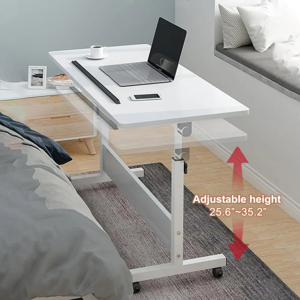 Rolling Adjustable Desk Portable Laptop Cart