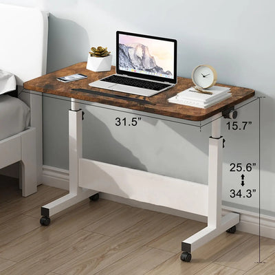 Rolling Adjustable Desk Portable Laptop Cart