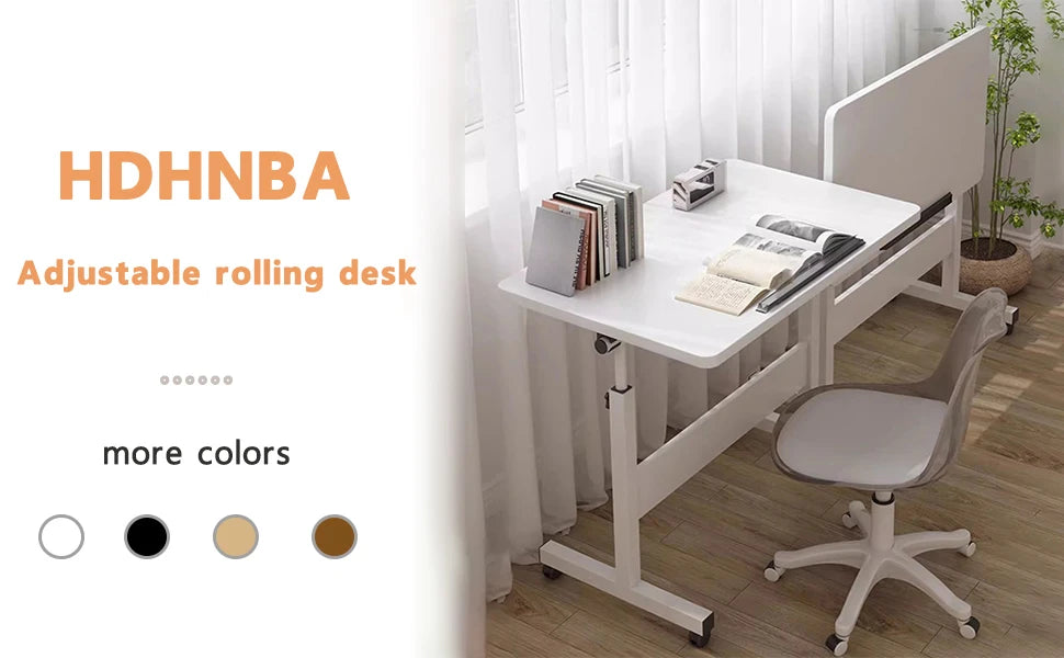 Rolling Adjustable Desk Portable Laptop Cart